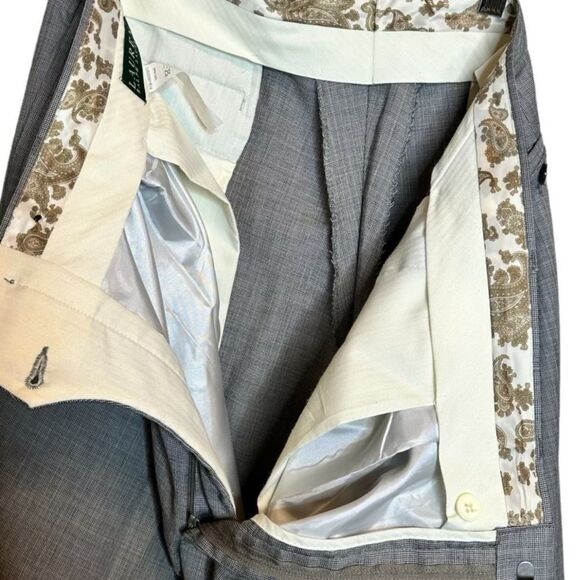 Lauren Ralph Lauren Wool Gray Dress Pants size 38 x 32 - Picture 7 of 7